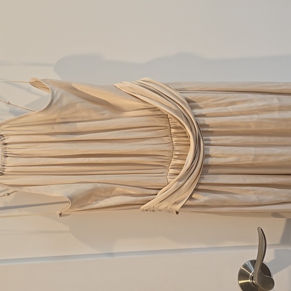 ZARA | Limited Edition| NWOT Champagne Grecian Beaded Maxi Dress| Size XS - Picture 6 of 16